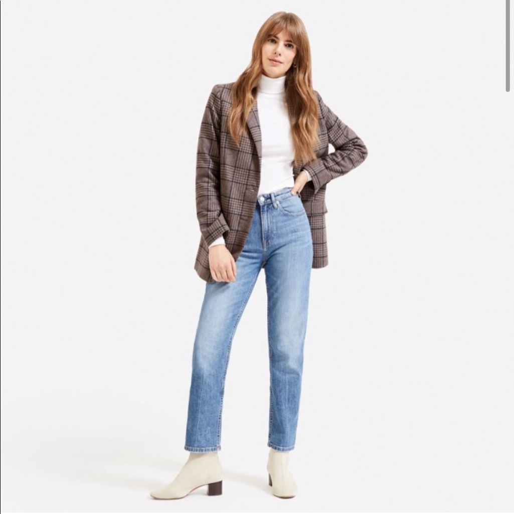 Everlane The High-Rise Straight Jean Ankle 26